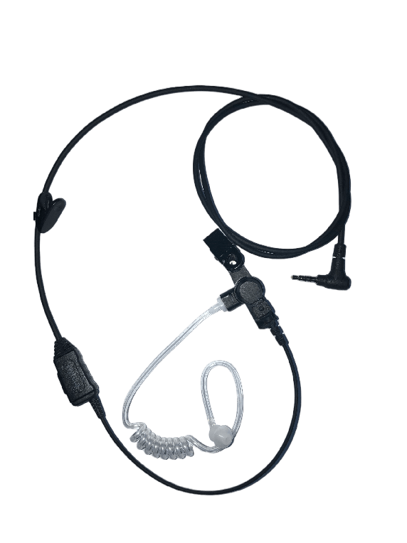 EAS07 Earpiece with in-line PTT & Transparent Acoustic Tube